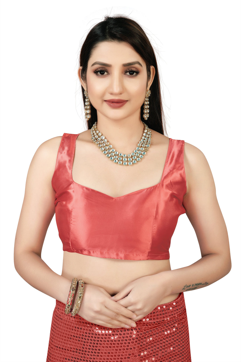 पार्टी वेयर डिजाइनर साड़ी, सीक्वेंस वर्क के साथ