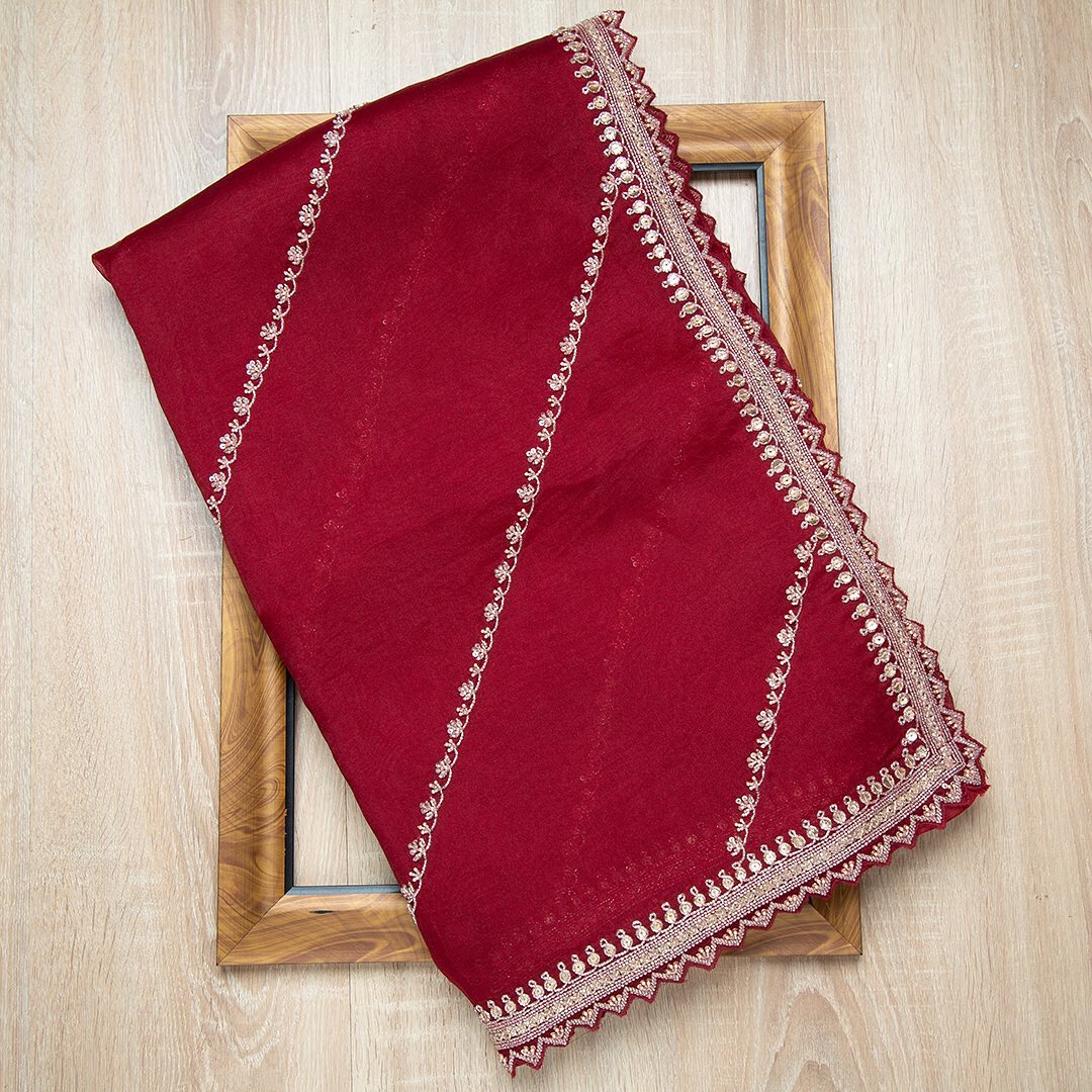 Fancy Saree With Beautiful Sequence & Zari Multi Work