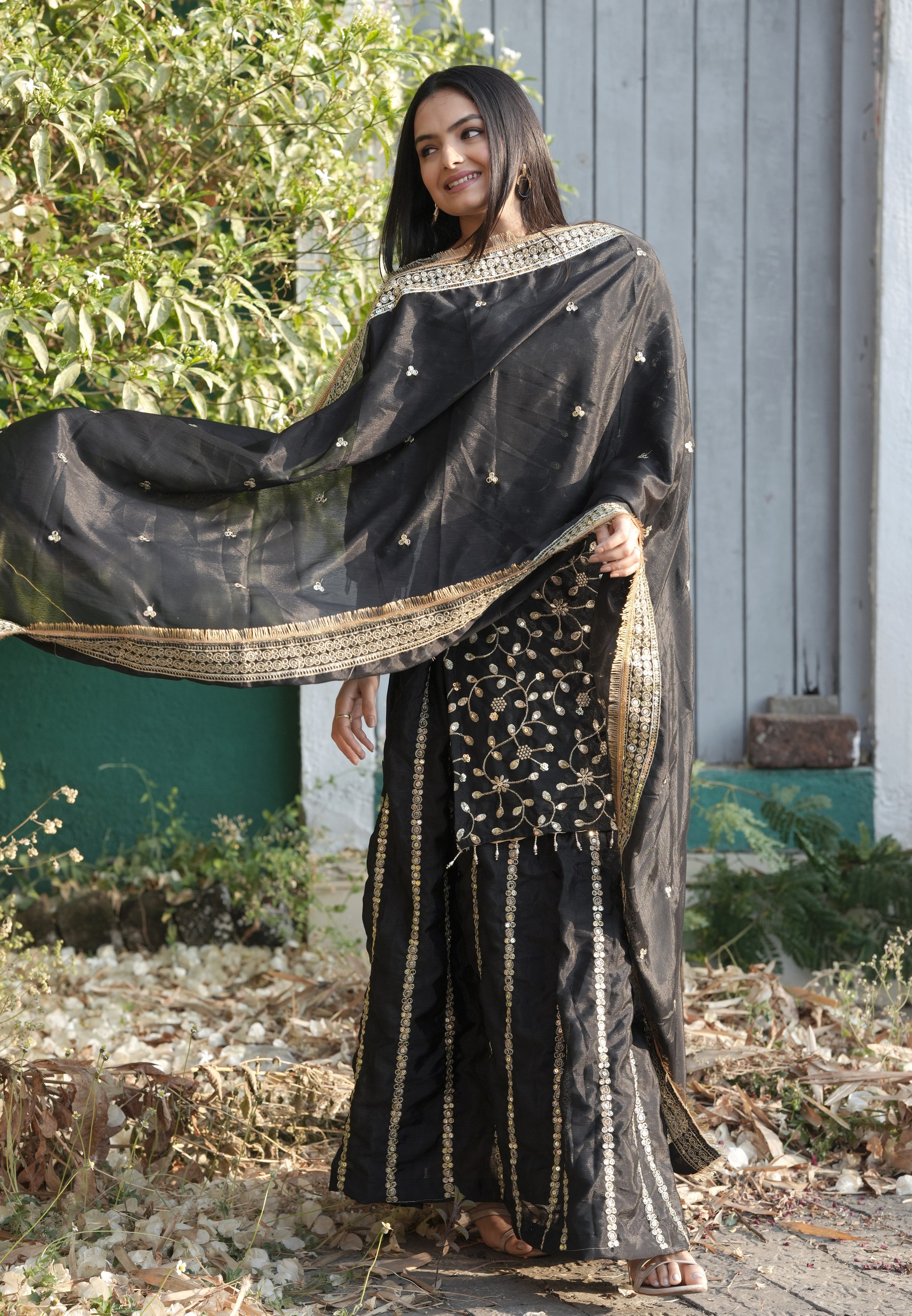 Designer Embroidered Lehenga Suit With Fancy Dupatta