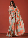 Designer Saree With Sequence Embroidery Work On Border