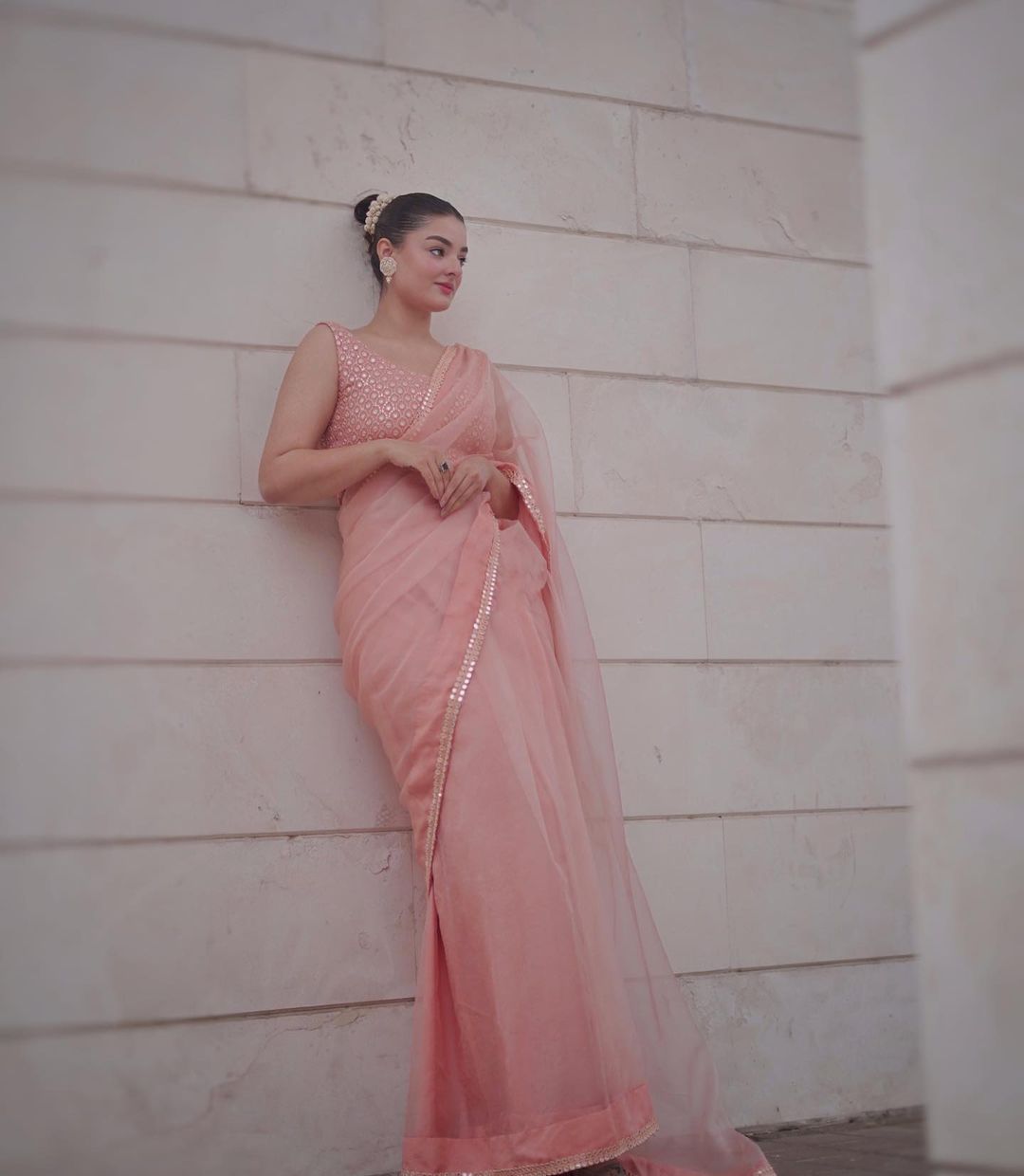 Designer Party Wear Saree With Embroidered Sequence Work