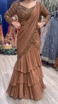 Party Wear Beautiful Ready To Wear Lehenga Saree