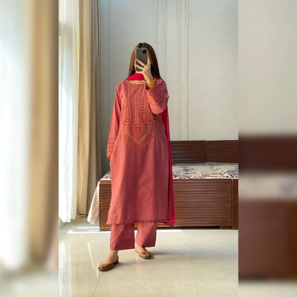 Party Wear Look Top And Bottom With Dupatta