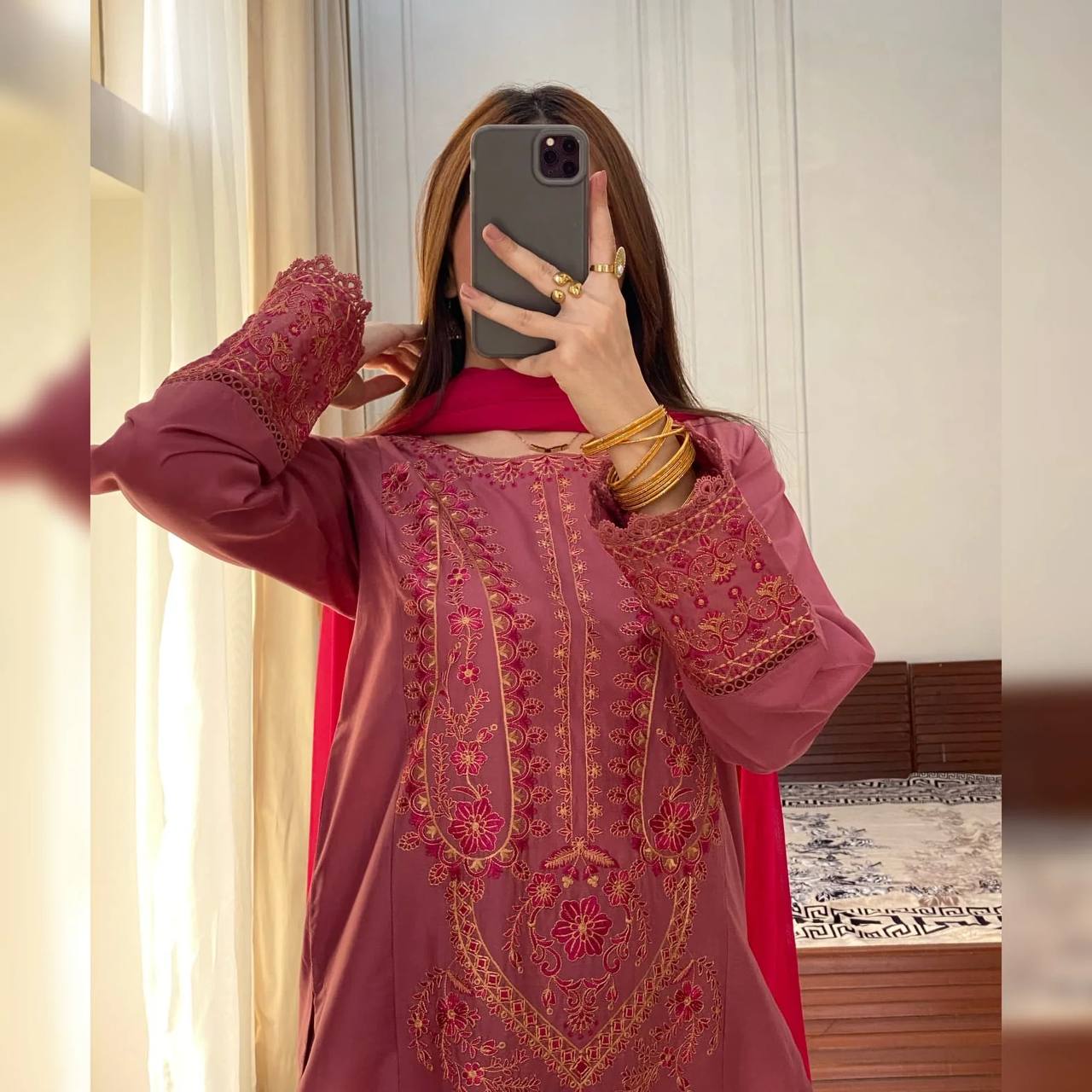 Party Wear Look Top And Bottom With Dupatta