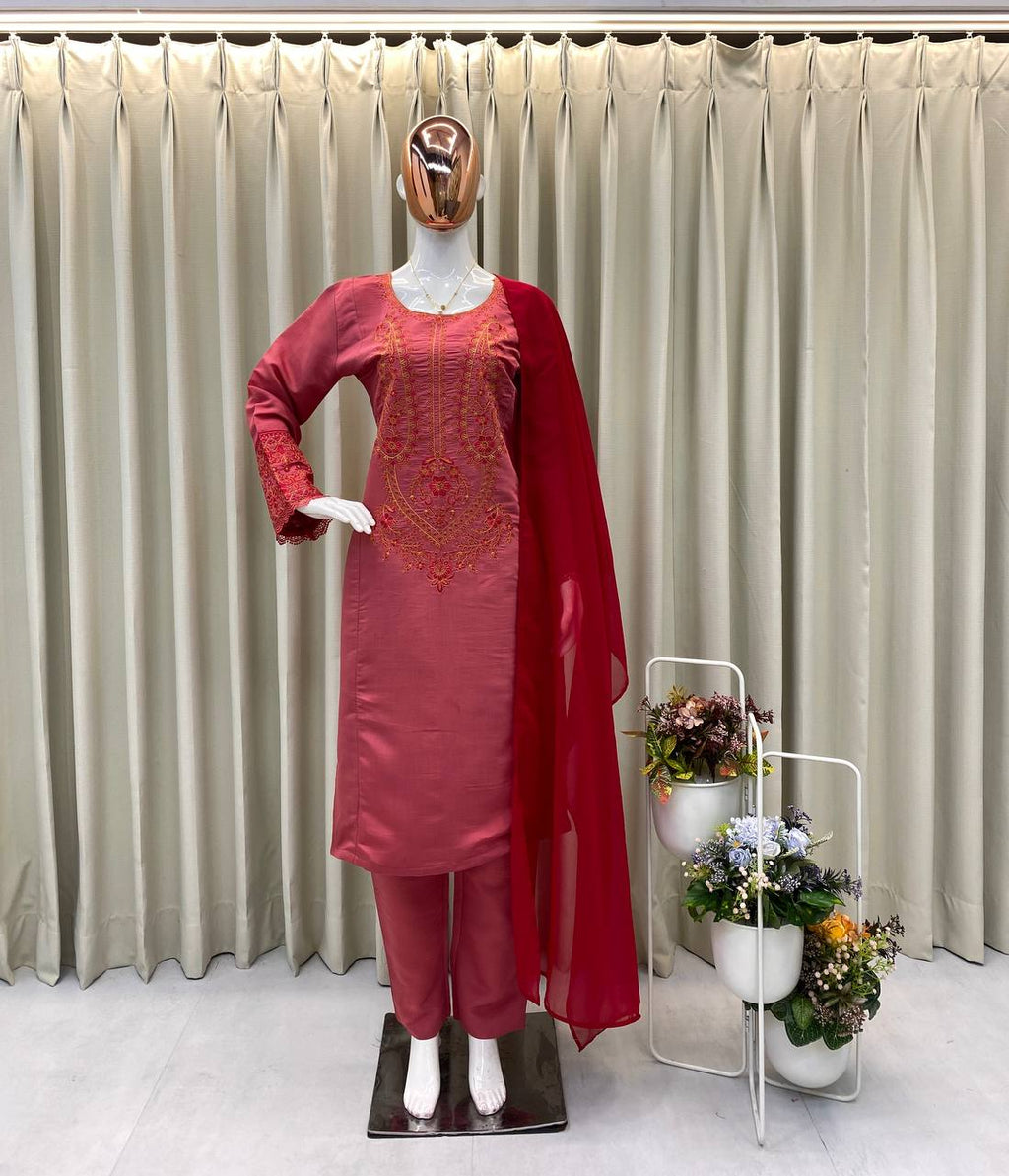 Party Wear Look Top And Bottom With Dupatta