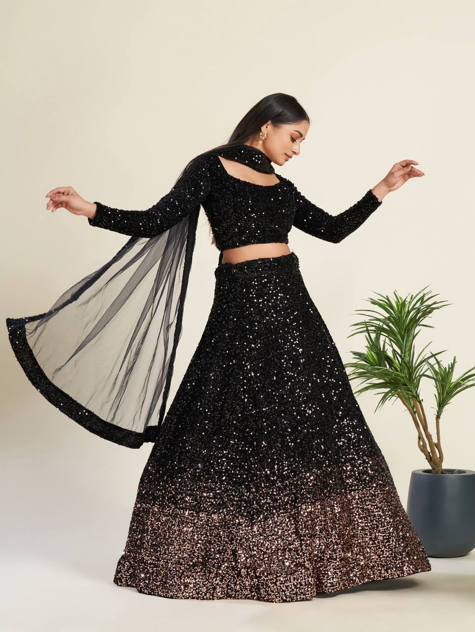 Party Wear Lehenga Choli With Heavy Sequence Work