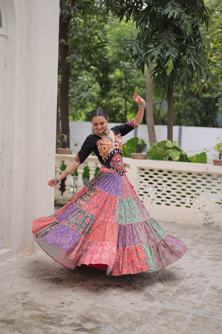 Navratri Special Lehenga Choli With Embroidered Codi Lace Work