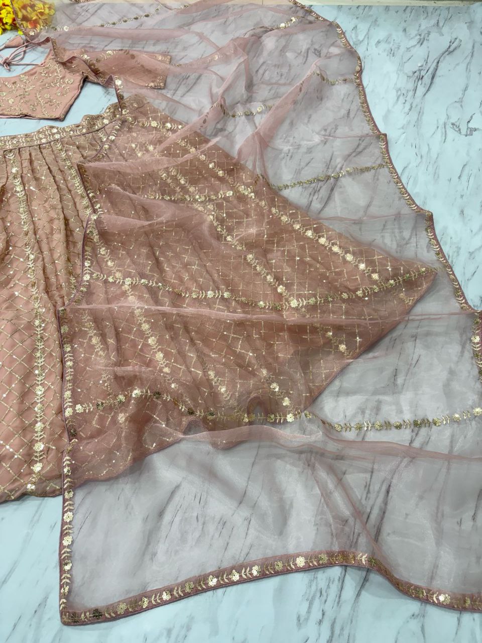 Beautiful Most Trending Lehenga Choli With Thread Embroidery