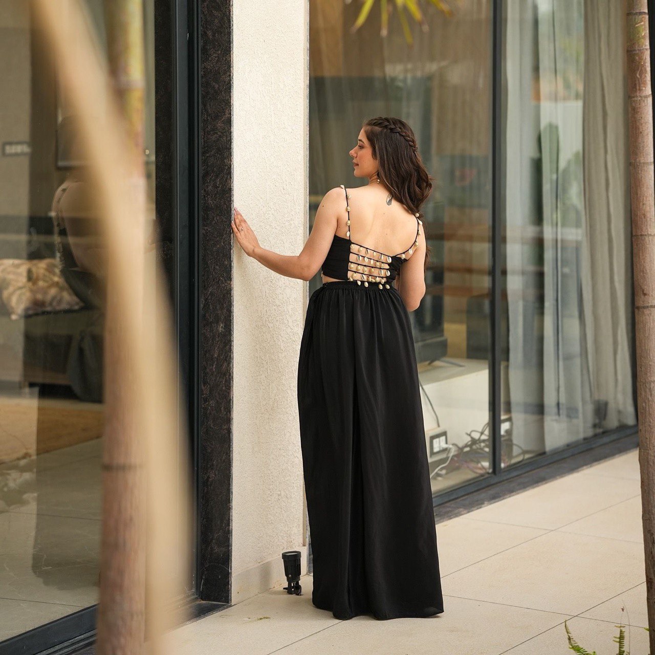 Party Wear Look Designer Blouse-Skirt And Shrug