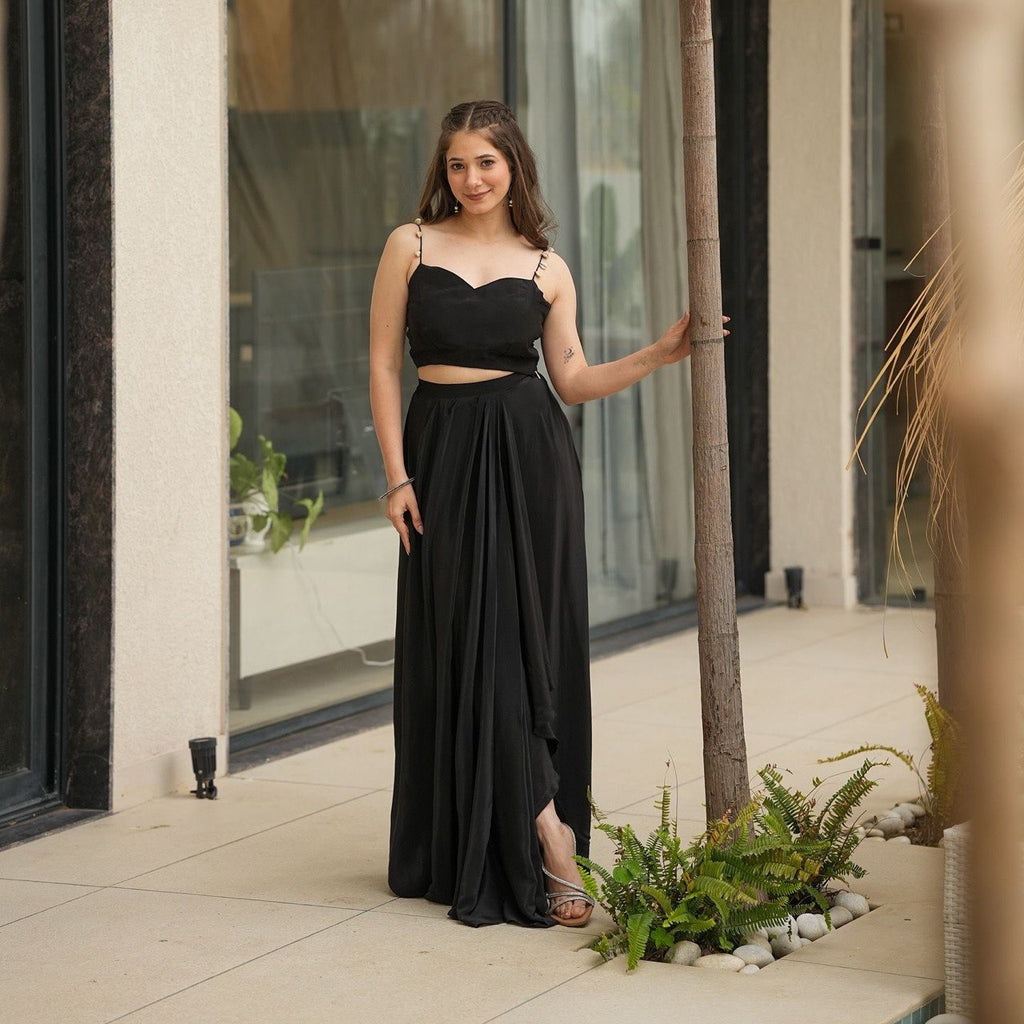 Party Wear Look Designer Blouse-Skirt And Shrug