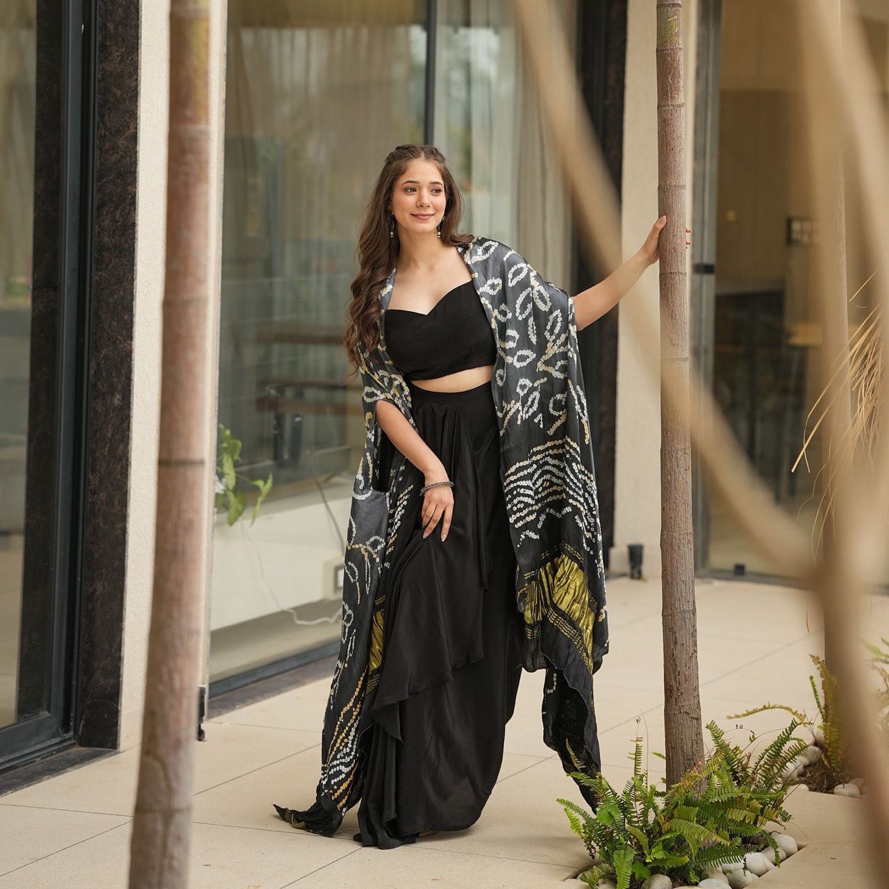 Party Wear Look Designer Blouse-Skirt And Shrug