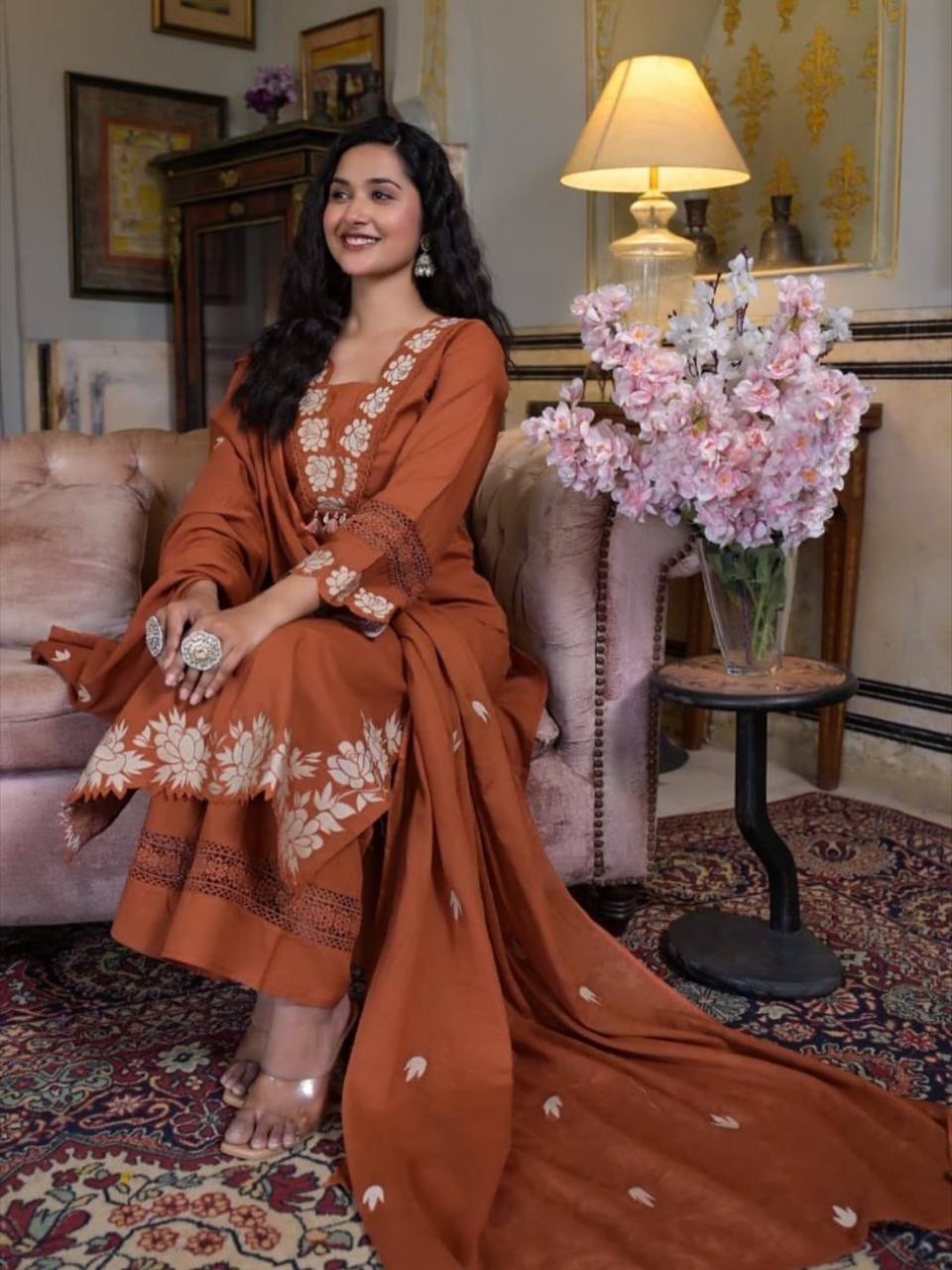 Party Wear Look Top And Bottom With Dupatta