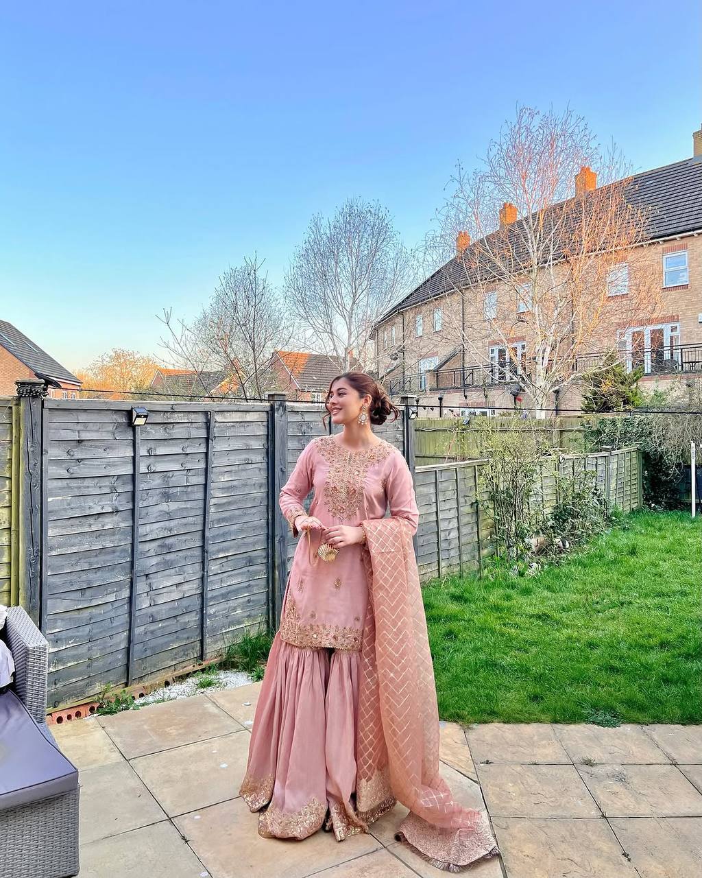 Party Wear Look Suit Set With Sequins Embroidery Work