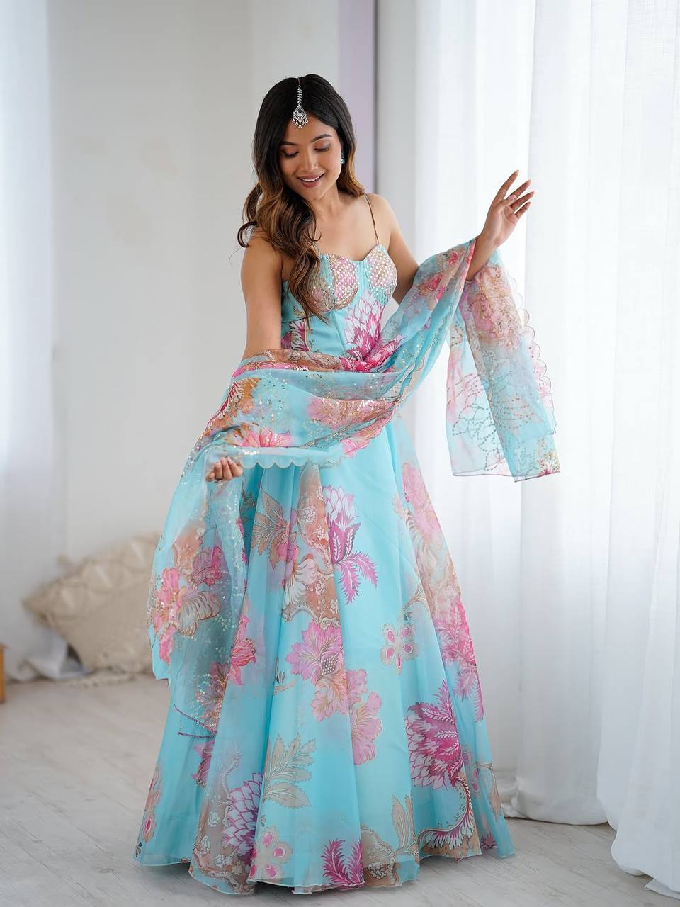 Party Wear Lehenga Choli With Embroidery Sequence Work