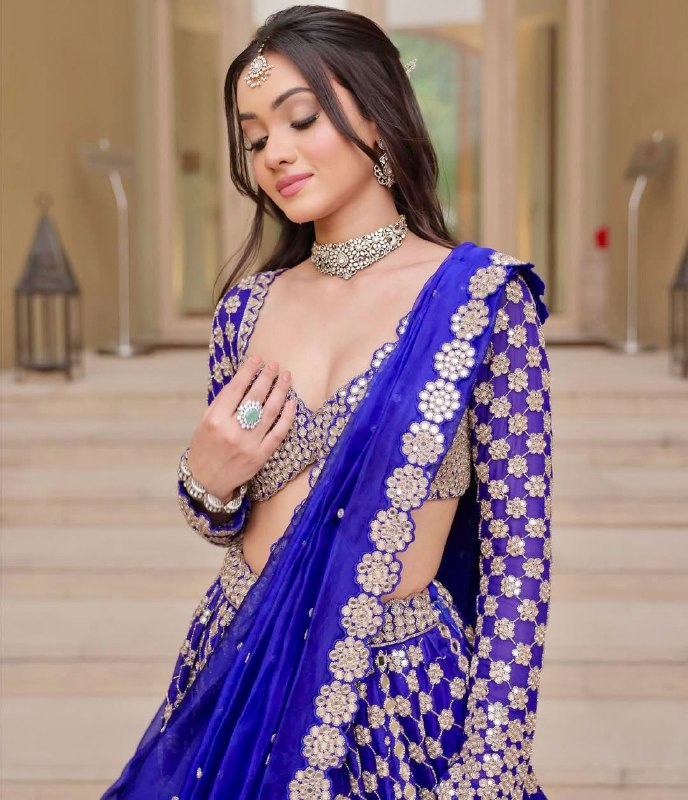 Beautiful Most Trending Lehenga Choli With Foil Mirror Work