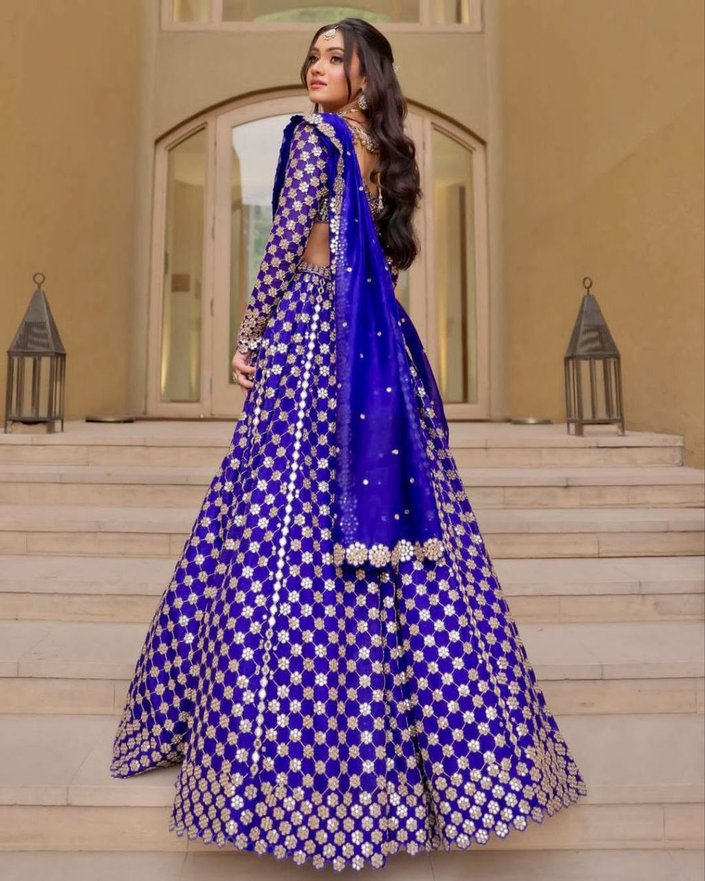 Beautiful Most Trending Lehenga Choli With Foil Mirror Work