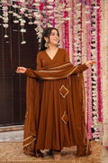 Party Wear Look Beautiful Gown-Bottom And Dupatta