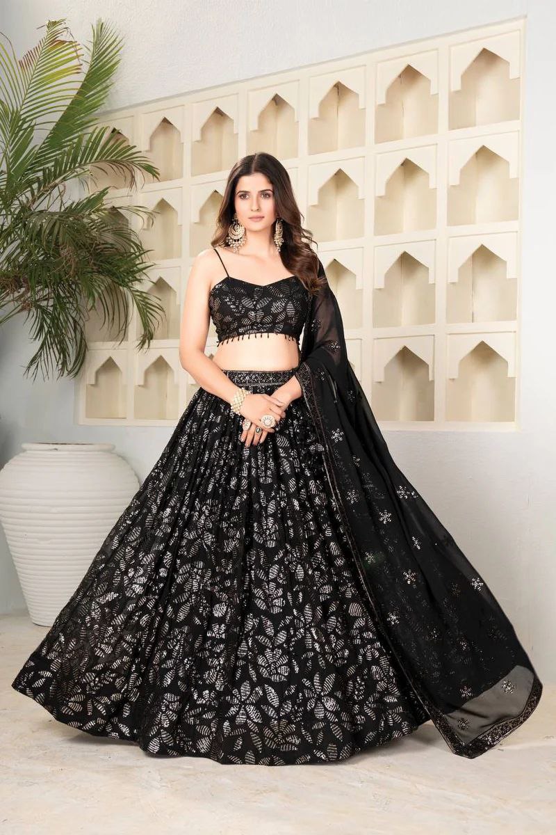 Beautiful Party Wear Lehenga Choli With Embroidery Work