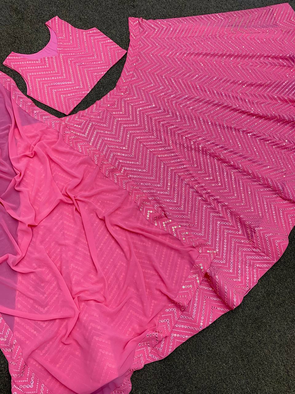 Party Wear Beautiful Lehenga Choli With Embroidery Sequence Work