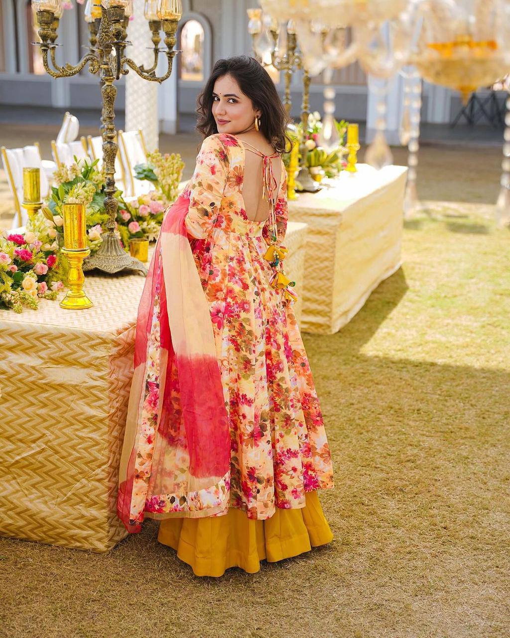 Party Wear Look Top And Bottom With Dupatta