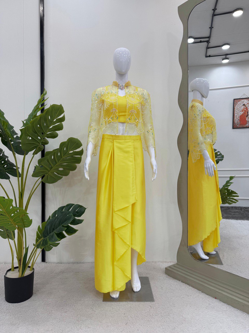 Party Wear Look Ready To Wear Dhoti Style With Koti And Choli