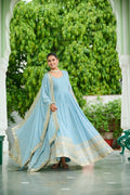Designer Party Wear Look Gown With Embroidered Work