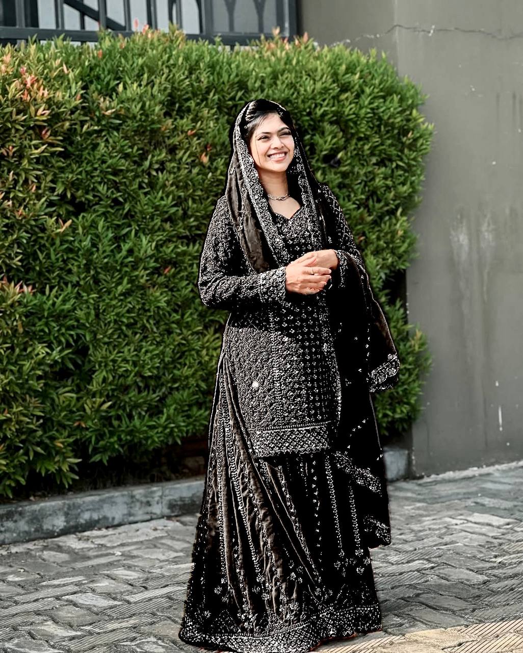 Party Wear Look Suit Set With Zari & Sequins Embroidery Work