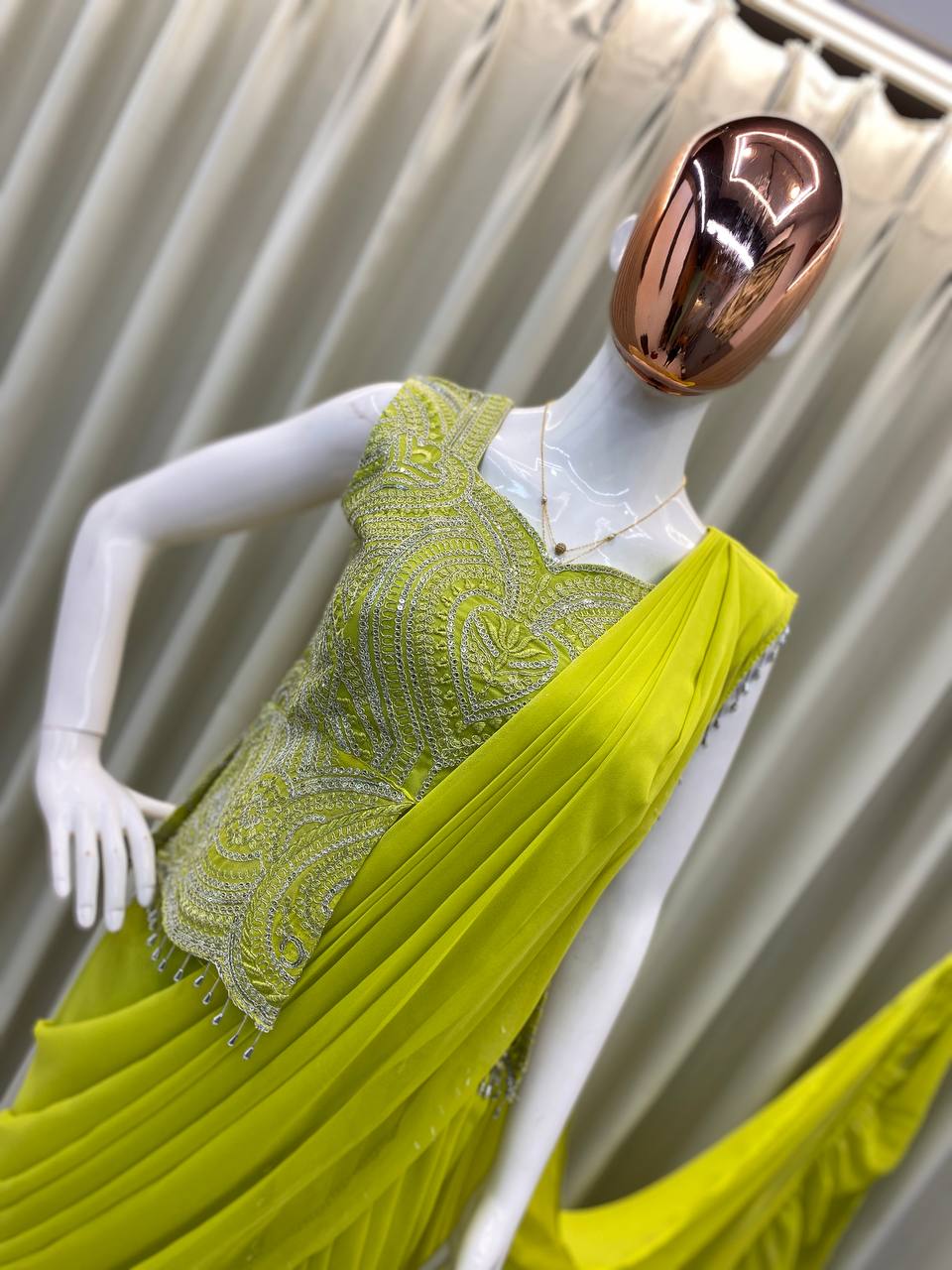 Party Wear Look Designer Ready To Wear Lehenga Saree