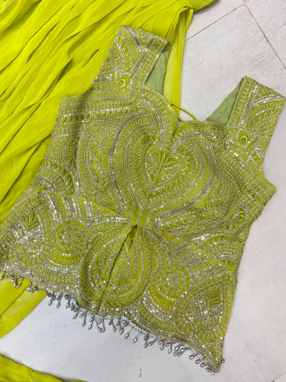 Party Wear Look Designer Ready To Wear Lehenga Saree