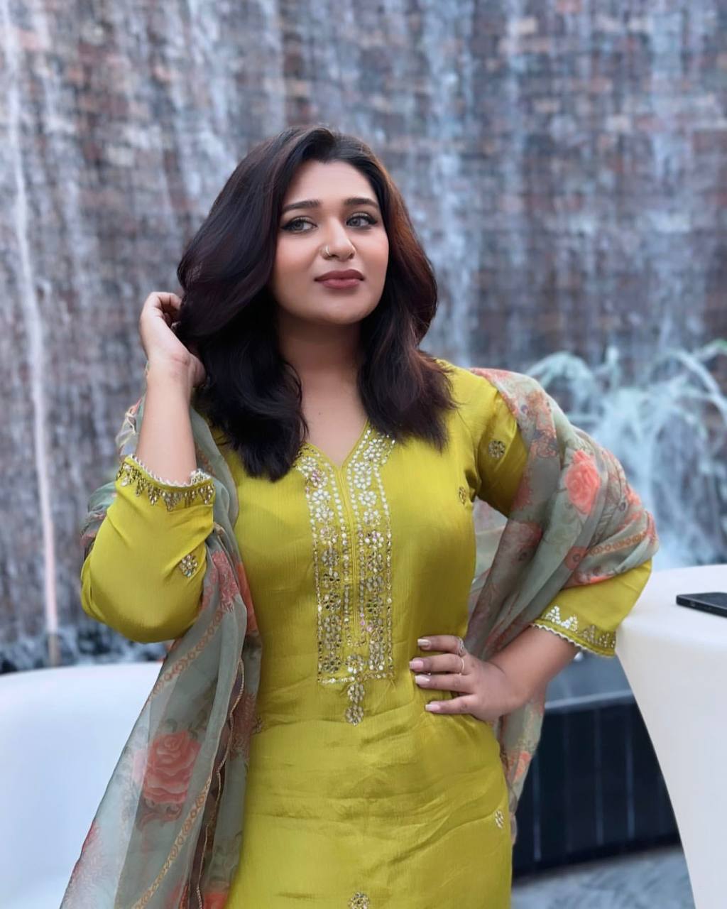 Party Wear Look Suit Set With Sequins & Zari Embroidery Work