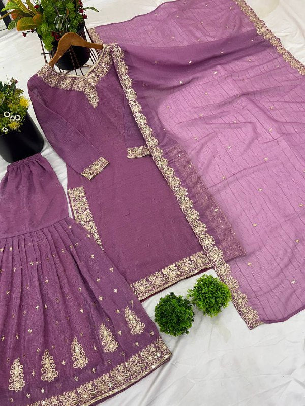 Party Wear Look Beautiful Top-Dupatta And Bottom