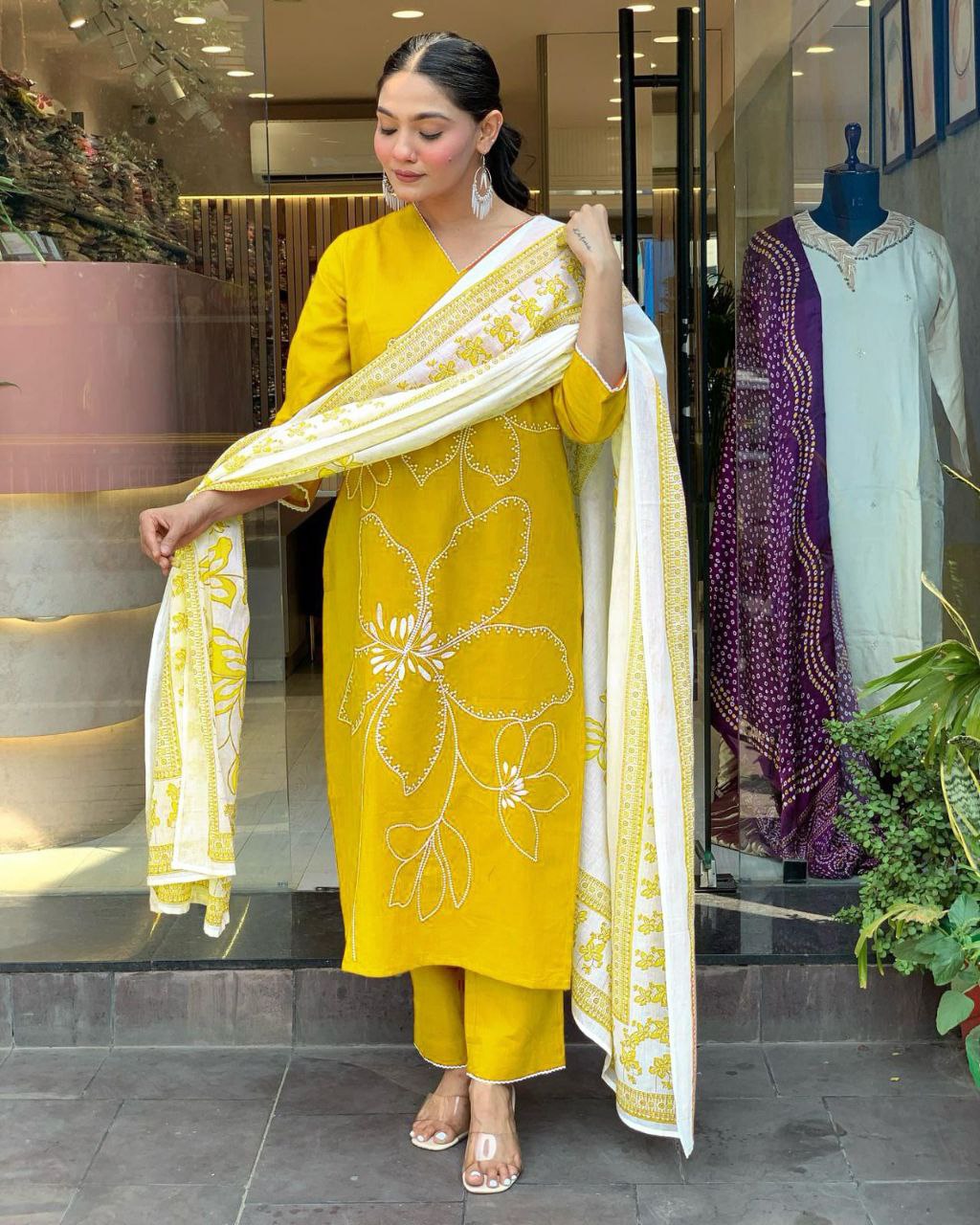 Party Wear Look Top And Bottom With Dupatta