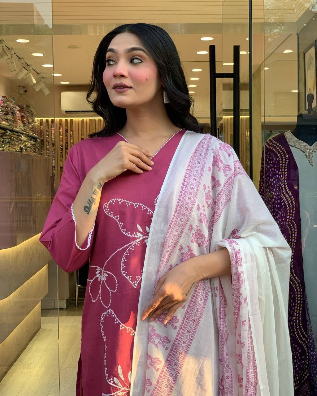 Party Wear Look Top And Bottom With Dupatta