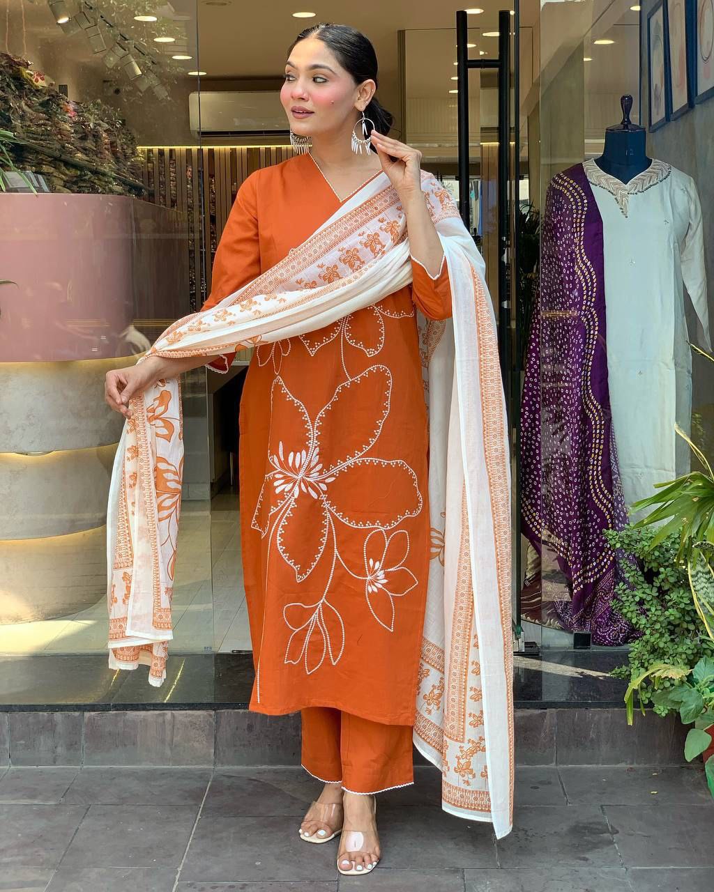 Party Wear Look Top And Bottom With Dupatta