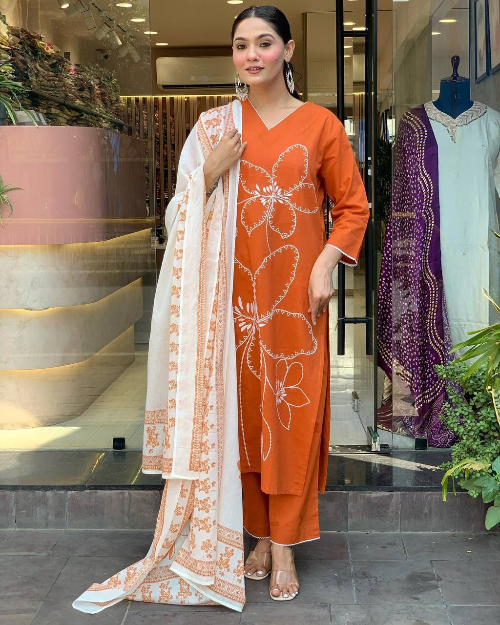 Party Wear Look Top And Bottom With Dupatta