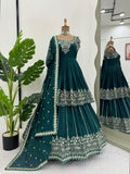 Party Wear Top-Lehenga With Thread And Sequence Work