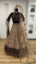 Beautiful Designer Lehenga Choli With Sequence & Thread Work
