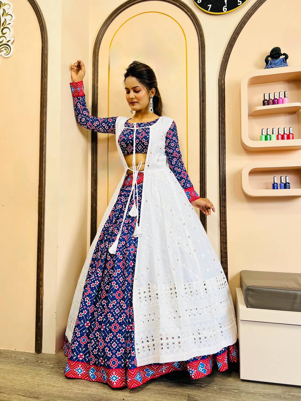 Party Wear Beautiful Lehenga Choli And Koti