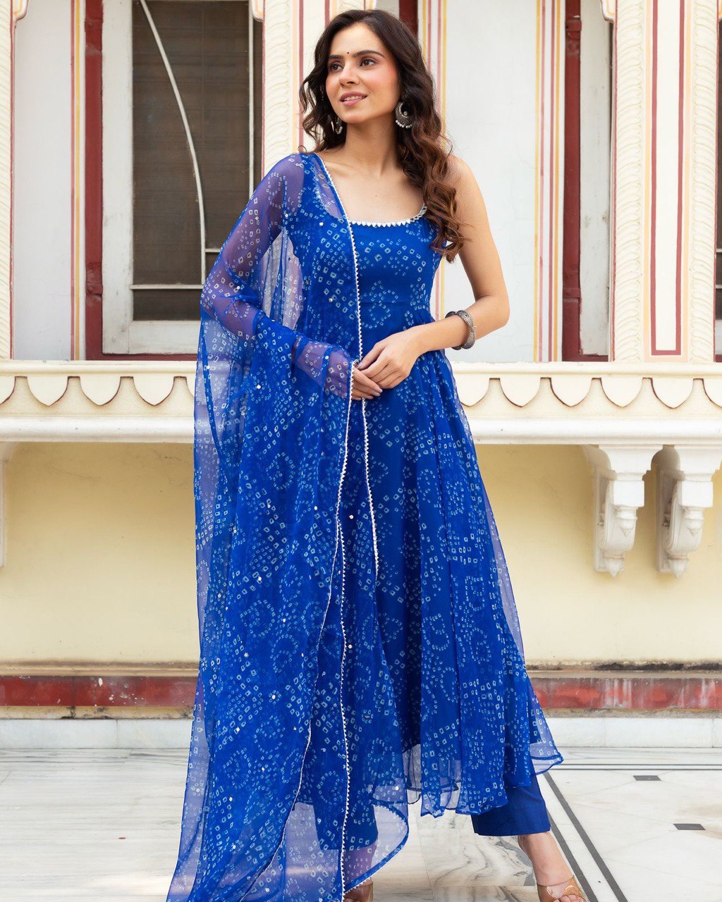 Beautiful Party Wear Look Anarkali Suit-Bottom And Dupatta