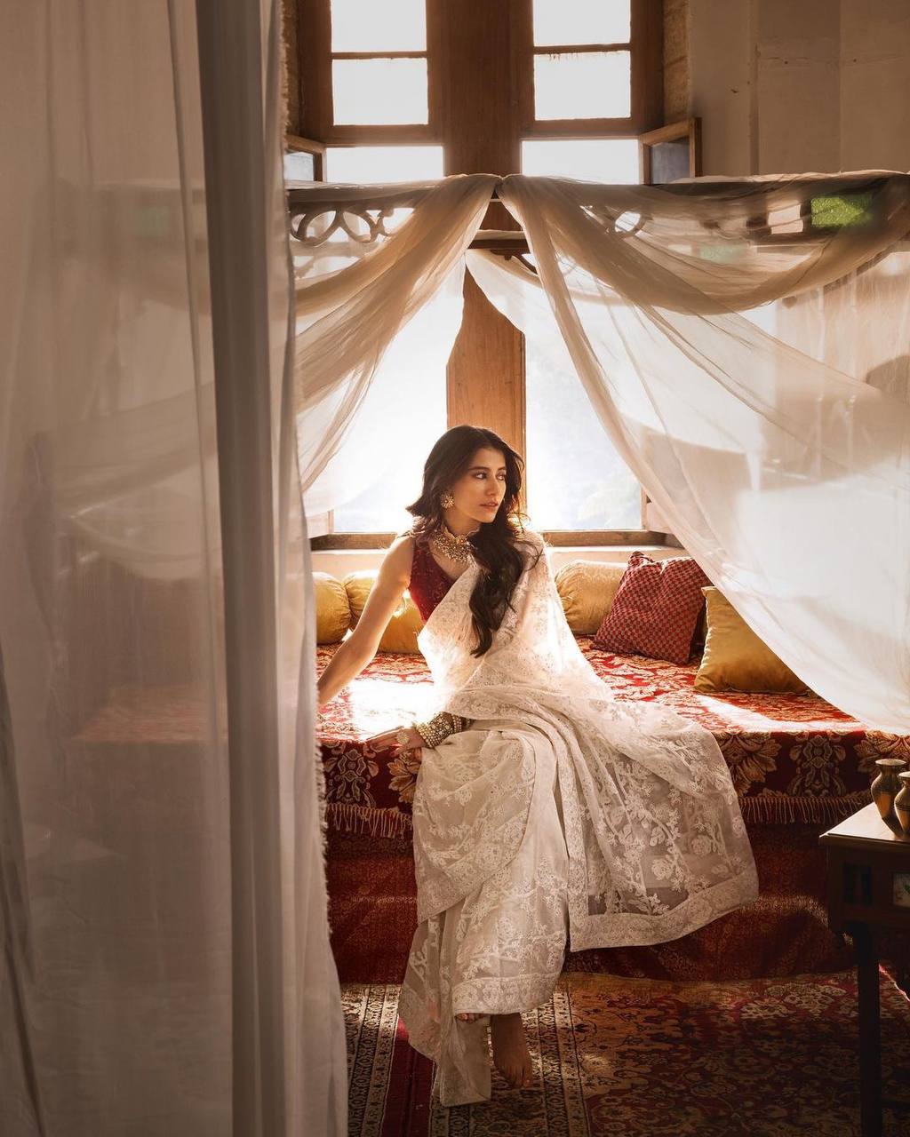 Party Wear Look Beautiful Saree With Sequence Work