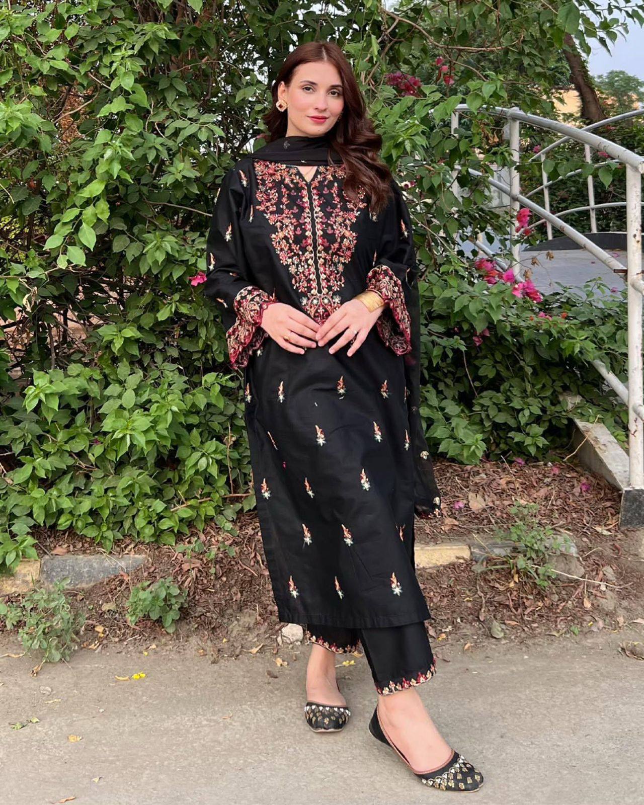 Party Wear Look Suit Set With Sequins Embroidery Work