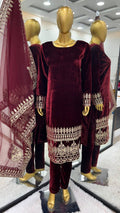 Designer Party Wear Look Top-Dupatta And Fully Stitched Bottom