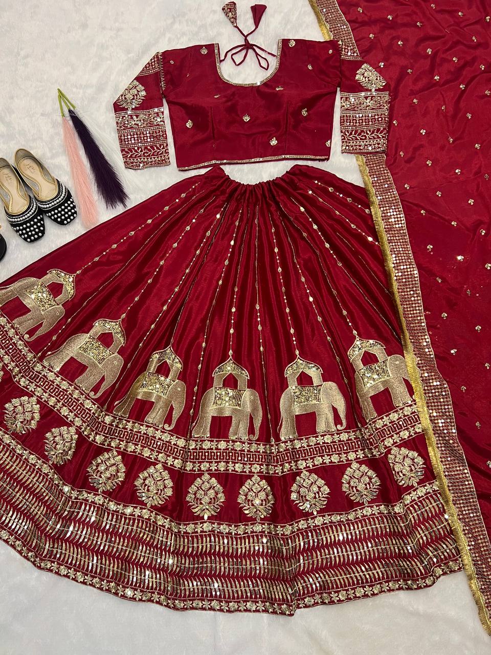 Designer Lehenga Choli With Embroidery Sequence Work