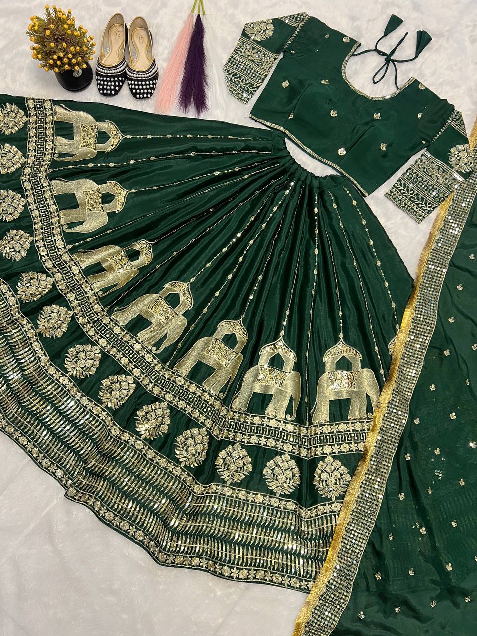 Designer Lehenga Choli With Embroidery Sequence Work