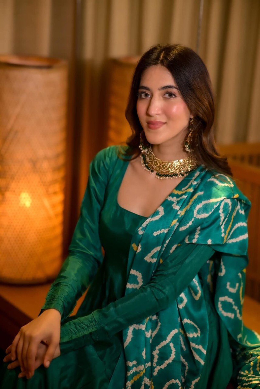 Party Wear Look Beautiful Gown And Bottom With Dupatta