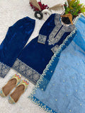 Designer Party Wear Look Top-Dupatta And Bottom