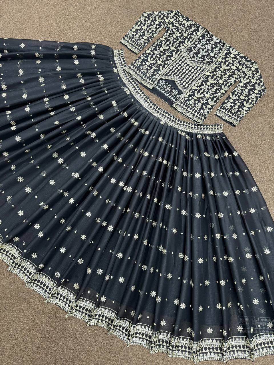 Designer Lehenga Choli With Embroidery Sequence Work