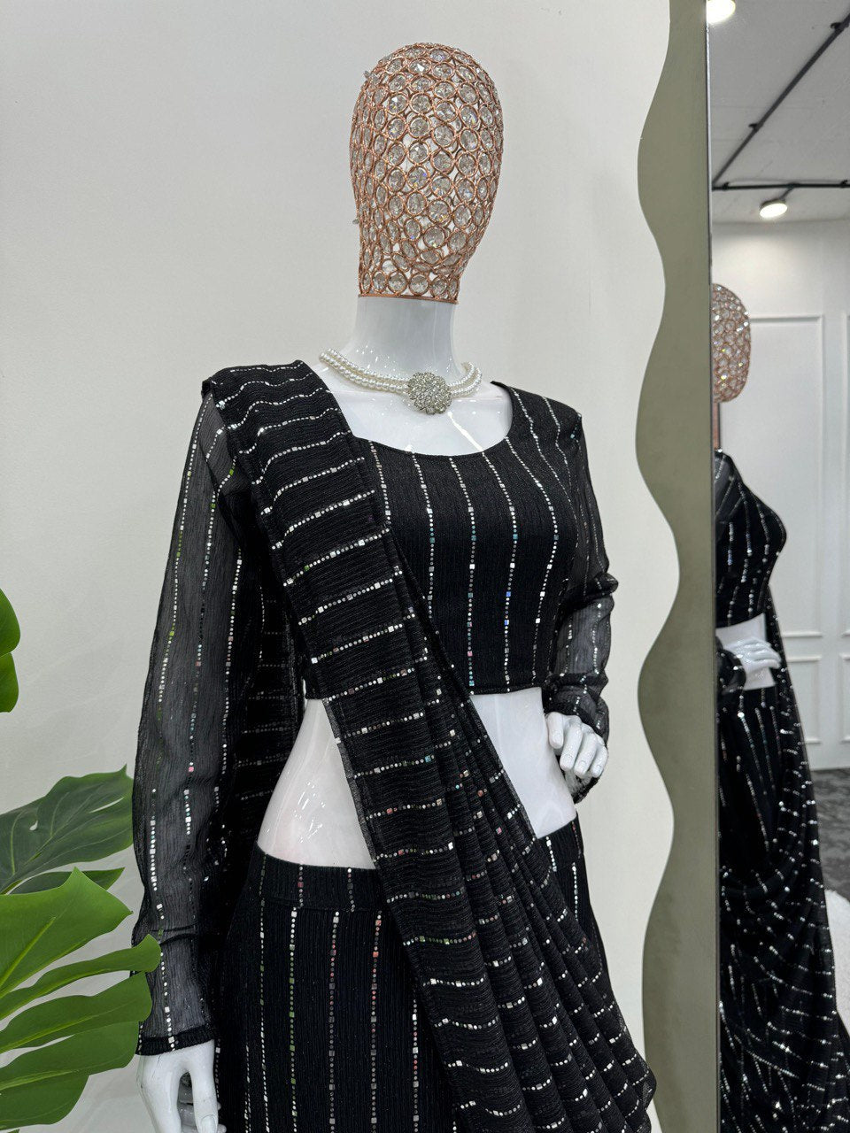 Designer Party Wear Look Ready To Wear Lehenga Saree