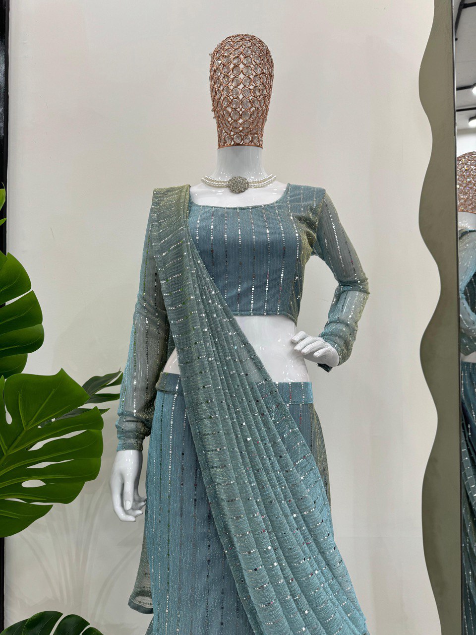 Designer Party Wear Look Ready To Wear Lehenga Saree