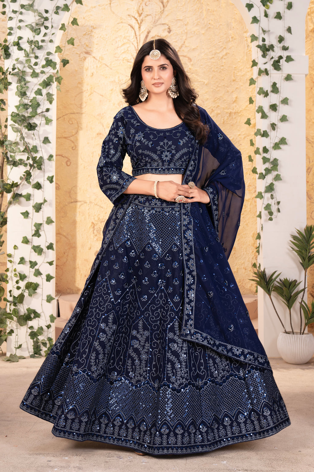 Beautiful Latest Designer Lehenga Choli With Beautiful Embroidery